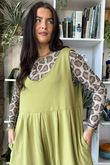 Bobby Mesh Layering Top Leopard Soft Khaki 