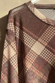 Bobby Mesh Layering Top Plaid Chocolate