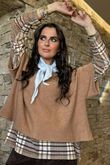 Bobby Mesh Layering Top Tartan 2 Camel