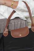 Bon Voyage Fold Travel Tote Bag Black