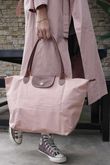 Bon Voyage Fold Travel Tote Bag Rosewood /5 =
