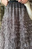 Bowie Micro Leopard Mesh Midaxi Skirt Natural