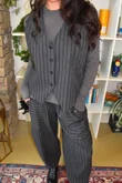Burlington Stretch Button Pocket Barrel Pant Slate 