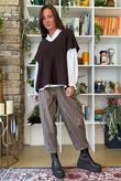 Burlington Stretch Carrot Leg Trouser Earth