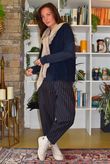 Burlington Stretch Carrot Leg Trouser Navy