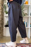Burlington Stretch Carrot Leg Trouser Navy
