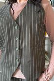 Burlington Stretch Waistcoat Dark Khaki