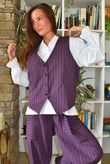Burlington Stretch Waistcoat Fig