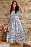 Calista Tie Back Dress Light Blues