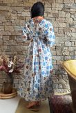 Calista Tie Back Dress Light Blues