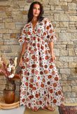 Calista Tie Back Dress Naturals  