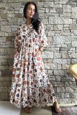 Calista Tie Back Dress Naturals  
