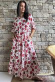 Calista Tie Back Dress Merlot