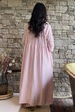 Callie Stripe Maxi Shirt Dress Candy