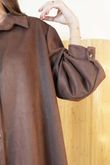 Carina Suedette Shirt Chocolate /16=