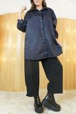 Carina Suedette Shirt Navy /12=
