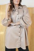 Carina Suedette Shirt Stone /10=