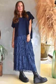 Cha Cha Tube Skirt Navy 