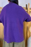 Charli Turtle Ribby Knit Top Purple Rain /10=