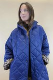 Chester Hooded Long Padded Coat Royal Blue 