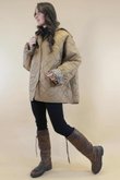 Chester Hooded Short Padded Coat Camel 