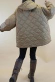 Chester Hooded Short Padded Coat Camel 