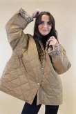 Chester Hooded Short Padded Coat Camel 