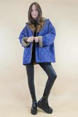 Chester Hooded Short Padded Coat Royal Blue 