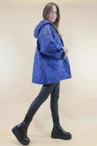 Chester Hooded Short Padded Coat Royal Blue 