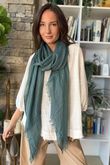 Classic Portobello Scarf Sea Green /20