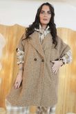 Claudia Cap Sleeve Coat Camel 