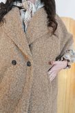 Claudia Cap Sleeve Coat Camel 