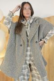 Claudia Cap Sleeve Coat Mocha  /12=