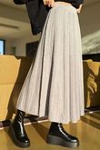 Claudia Stretch Knit Skirt Grey