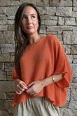 Conrad Box Cotton Knit Rust