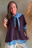 Conrad Cap Sleeve Tank Aubergine