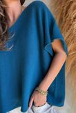 Conrad Cap Sleeve Tank Dark Teal