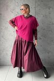 Conrad Cap Sleeve Tank Deep Raspberry