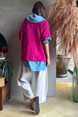 Conrad Cap Sleeve Tank Deep Raspberry