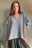 Conrad Cap Sleeve Tank Mid Grey Marl
