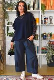 Conrad Cap Sleeve Tank Navy 