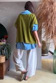 Conrad Cap Sleeve Tank Olive