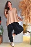 Conrad Cap Sleeve Tank Soft Camel