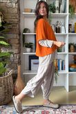 Conrad Layer Knit Aperol