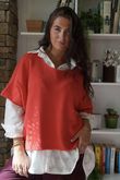 Conrad Layer Knit Coral