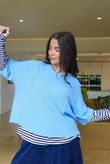 Conrad Layer Knit Cornflower