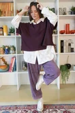 Conrad Layer Knit Damson