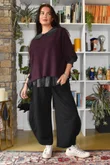 Conrad Layer Knit Deep Aubergine