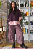 Conrad Layer Knit Deep Aubergine