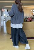 Conrad Layer Knit Dark Grey Marl